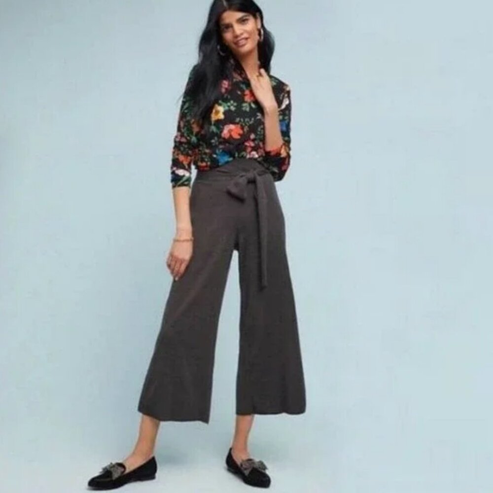 Moth Sweater Knit Pants with Tie